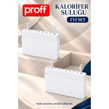 proff 2'li Askılı Kalorifer Suluğu - Petek Üstü Doğal Nemlendirici Su Kabı - Petek Suluk