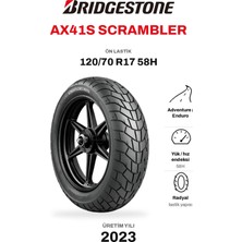 Bridgestone AX41S Scrambler 120/70 R17 58H Ön Motosiklet Lastiği (2023)