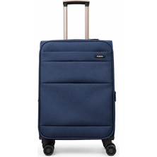 Fossil  Unisex Kumaş Orta Boy Ultra Hafif Şifreli Körüklü Kendi Etrafında Dönebilen Valiz 023-02