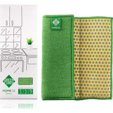 Greenway Sünger Splitter Green Fiber Home S6 Temizleme ve Emme Için Çift Taraflı Temizlik Süngeri