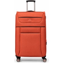 Fossil Unisex Kumaş Büyük Boy Ultra Hafif Şifreli Körüklü Kendi Etrafında Dönebilen Valiz 012-01