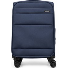 Fossil  Unisex Kumaş Kabin Boy Ultra Hafif Şifreli Körüklü Kendi Etrafında Dönebilen Valiz 023-03