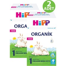 Hipp 1 Organik Keçi Sütü Bazlı Bebek Sütü 400 gr 2 Adet
