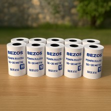 Bezos 58X30 mm Pompa Rulosu Termal Rulo 10 Paket 100 Adet 22