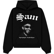 Wezzy Şam Arka Baskı Hoodie