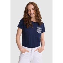 U.S. Polo Assn. Kadın Lacivert Tişört 50323540-VR033