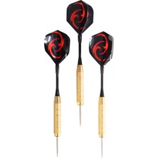 Delta Dart Oku Seti 24 Gr Çelik Uçlu Pirinç Gövde Renkli Kanat 3’lü Set Ebatları 15 cm