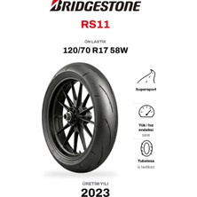 Bridgestone RS11 120/70R-17 58W Ön Motosiklet Lastiği (2023)