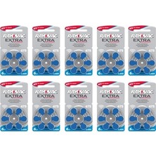 Rayovac 675 Numara İşitme Cihazı (Kulaklık) Pil 6lı 10 Paket