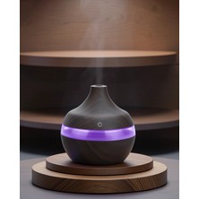 Nemere 7 Renk LED Işıklı Ultrasonik Aroma Difüzör 300 ml UCZZZ4562AHŞAP