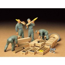 Tr 1/35 German Tank Ammo Loading Crew Plastik Askeri Figür Kiti