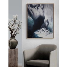 Simurg Sanatevi Çelişki Yağlı Boya Tablosu - Tuval Üzerine El Yapımı - 60 x 80 cm
