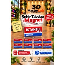Mosso Steel Şehir Tabelası Magnet / Magnet / Buzdolabı Süsü