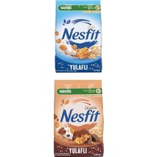 Tr Nestlé Nesfit Sade Tam Tahıl ve Pirinç Gevreği, 420 G & Nestlé Nesfit Çikolatalı Tam Buğd