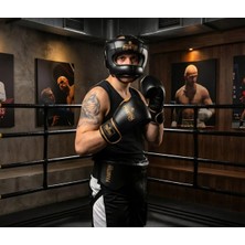 Phantom Gear Profesyonel %100 Deri Boks Kaskı