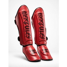 Hercules Aıgıs 1.3 Kırmızı Şimşek Desenli Kaval Koruyucu | Shin Guard