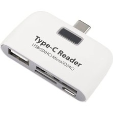 Tr Type C USB 3.1 Kart Okuyucu Micro USB Sd Card Reader Çevirici