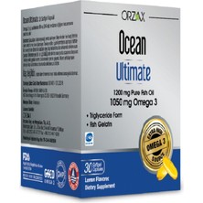 Tr Ultimate 1200 Mg Balık Yağı, 1050 Mg Omega 3, 30 Softjel Kapsül, Limon Aromalı
