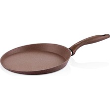 Saflon SF5424GR Granit Line Kahverengi Krep Tavası 24 cm