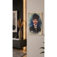 East West Trading Atatürk Kalpaklı Portre Tablo 23X13 cm – Mustafa Kemal Atatürk Temalı Dekoratif Duvar Tablosu