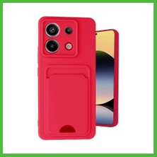 Bezos Redmi Note 13 Pro 5g Uyumlu Kılıf Kelvin Kartvizitli Silikon - Kırmızı Arz