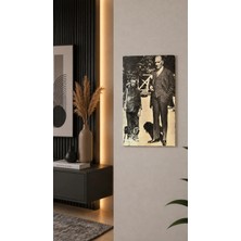 East West Trading Atatürk ve Çocuk Tablo 23X13 cm – Mustafa Kemal Atatürk Çocuklarla Temalı Dekoratif Duvar Tablosu