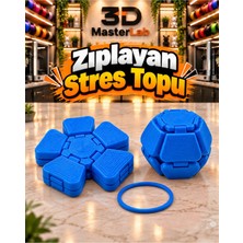 Mosso Steel Zıplayan Stres Topu Clicker Stres Topu – Lastik Mekanizmalı 3D Baskı Mekanik Fidget Oyuncak