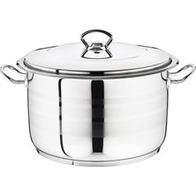 Saften Safinox Flavia Çelik Derin Tencere 36x24 cm-24 Litre