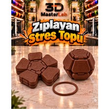 Mosso Steel Zıplayan Stres Topu Clicker Stres Topu – Lastik Mekanizmalı 3D Baskı Mekanik Fidget Oyuncak