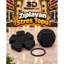 Mosso Steel Zıplayan Stres Topu Clicker Stres Topu – Lastik Mekanizmalı 3D Baskı Mekanik Fidget Oyuncak