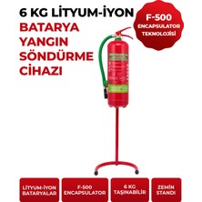 German Kupfermax 6 kg Lityum Iyon Batarya Pil Akü Yangın Söndürme Jeli F-500 Ea Abcd Sınıfı