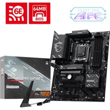 MSI Msı B850 Gamıng Pro WIFI6E Am5 Ryzen D5 Type-C