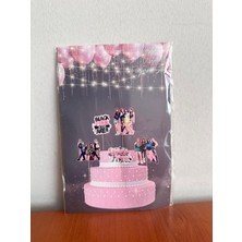Cadde Süs Blackpink Temalı Pasta Üstü Karakter Figür Set Süs