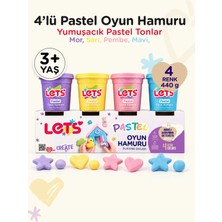 Let's 4 Renk Pastel Oyun Hamuru 440 G