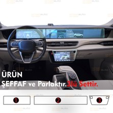 OROEL OTOMOTİV Togg T10X/T10F Uyumlu Dijital Gösterge , Navigasyon ve Klima Kontrol 9h Nano Ekran Koruyucu 3lü Set 2023-2027