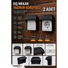 Pazar 19 By Hitit Priz Dış Mekan Yağmur Koruyucu 2 adet