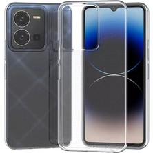 Ulu Pazarlama Vivo Y35 Kılıf Lüx Şeffaf Silikon