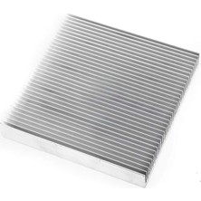 Gy Atelier Alkatronik 10CM x 10CM x 1.8cm Alüminyum Metal Soğutucu Blok Radyatör Peltier Isı Düşürücü Amfi LED Entegre
