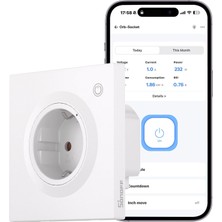 Gy Atelier Fusion, Orb Socket(Shuko), WS01TPF-E, Akıllı Duvar Prizi, Matter Uyumlu, Wlan 2.4 Ghz, Ab Standardı, 16A, 4000 W, Enerji Izleme, Aşırı Yük Koruması