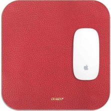 Gy Atelier Kırmızı Hakiki Deri Mouse Pad 30X27 cm P30X27