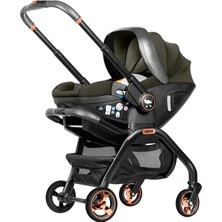 Gy Atelier Merkür Bebe Onyx 2'si 1 Arada I-Size Oto Koltuğu ve Bebek Arabası Yeşil, Saniyeler Içinde Dönüşüm, Tekerlekli Oto Koltuğu, Çift Yönlü, 9.5 Kg, 0-13 kg Arası Kullanım, Hafif, Kompakt