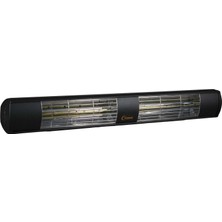 Gy Atelier Aqua GSA30 3000W IP55 Su Korumalı Dış Mekan Kumandasız Elektrikli Siyah Renk Infrared Isıtıcı