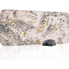Gy Atelier Traverten Oyuncu Gaming Mouse Pad Kauçuk Kaymaz Taban Mousepad (V5, 70X30 Xl)