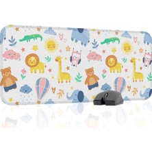 Gy Atelier Çocuk Gaming Mouse Pad Kauçuk Kaymaz Taban Mousepad (V2, 70X30 Xl)