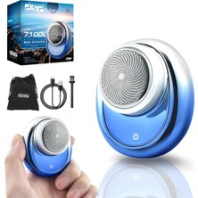 Gy Atelier Kompakt Erkek Elektrikli Tıraş Makinesi - Seyahat Için Mini Taşınabilir Tıraş Makinesi, Su Geçirmez Ipx7, Usb-C Hızlı Şarj, Aşırı Şarj Koruması, 7100 Rpm Güçlü Cep Boy Tıraş Makinesi (Mavi)