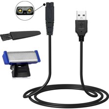 Gy Atelier Razor Şarj Cihazı USB ve Solo Yedek Başlıklar Microtouch Solo Erkek Tıraş Makinesi Elektrikli Mikro Tıraş Makinesi ile Uyumlu (1 Tıraş Bıçağı ve 1 USB Şarj Kablosu ve 1 Temiz Fırça)