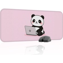 Gy Atelier Panda Oyuncu Gaming Mouse Pad Kauçuk Kaymaz Taban Mousepad (V3, 70X30 Xl)