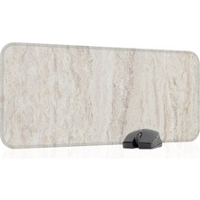 Gy Atelier Traverten Oyuncu Gaming Mouse Pad Kauçuk Kaymaz Taban Mousepad (V4, 70X30 Xl)