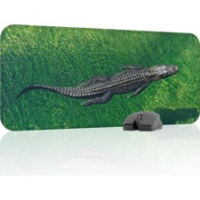 Gy Atelier Timsah Oyuncu Gaming Mouse Pad Kauçuk Kaymaz Taban Mousepad (V5, 70X30 Xl)