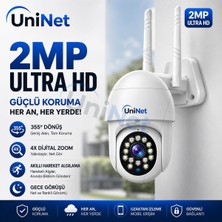 Gy Atelier Ultra Hd Dönen Dış Mekan Wifi Güvenlik Kamerası 4x Dijital Zoom